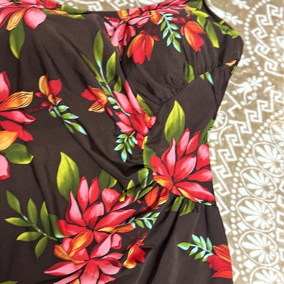 Paradise Bay Plus Floral one Piece Swimsuit Sz 22W - Picture 5 of 14